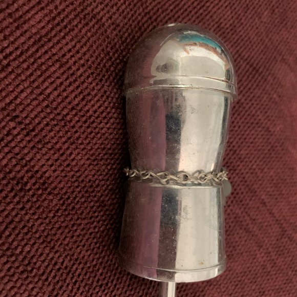 2 Vintage 1950s Liquor Pourer bottle stopper spout jigger Chrome Mr Bartender - Picture 6 of 16